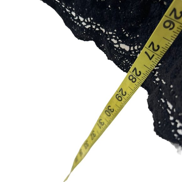 Free People Modified Peacemaker Black Red Print Long Sleeve Top Small - Picture 5 of 8